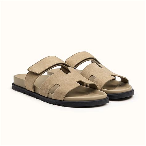 santorini sandals in tan hermes|Hermes chypre sandals.